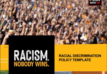 Coverpage of Racial Discrimination Policy Template document